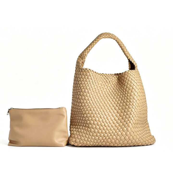 Textured Braided Tote Bag Bowlift