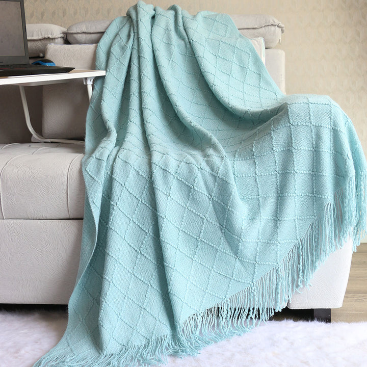Textured Woven Throw Blanket Bowlift