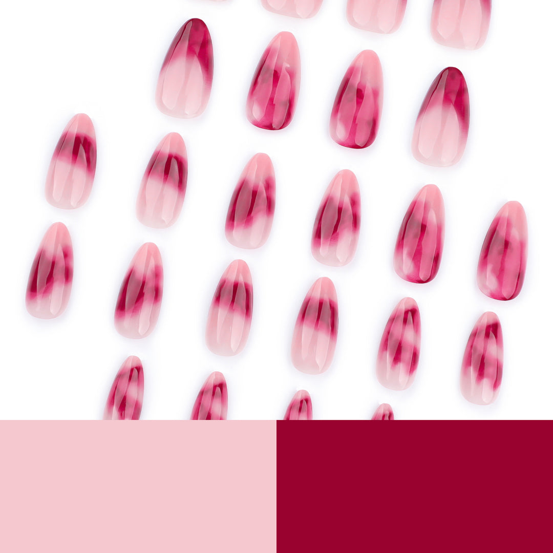 Artistic stiletto nails with glamorous gradient Bowlift
