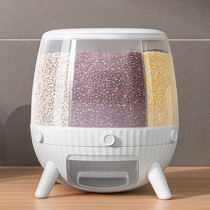 Multi-Compartment Food Storage Dispenser Bowlift