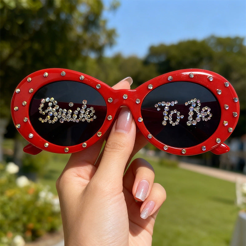 Rhinestone-Embellished Bridal Sunglasses Bowlift