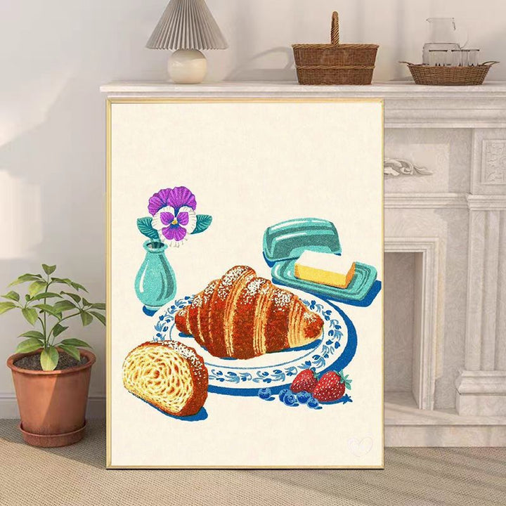 Retro-Inspired Still Life Canvas Art Print Bowlift