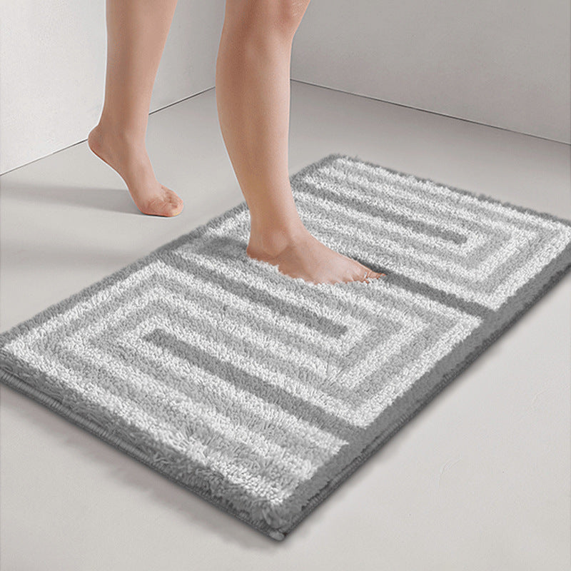 Geometric Pattern Bath Mat
