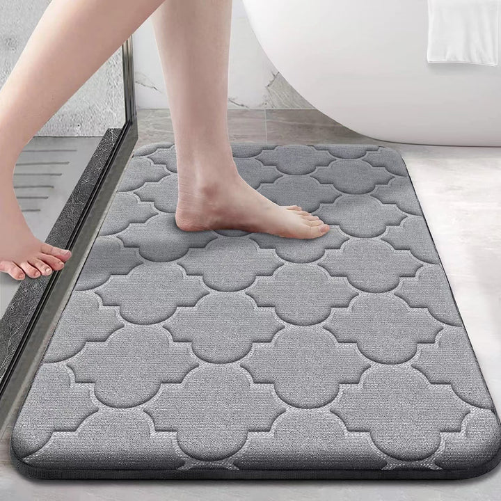Soft Plush Memory Foam Bath Rug Bowlift