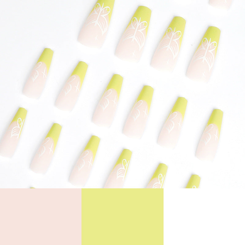 Artificial nail art in floral design Bowlift