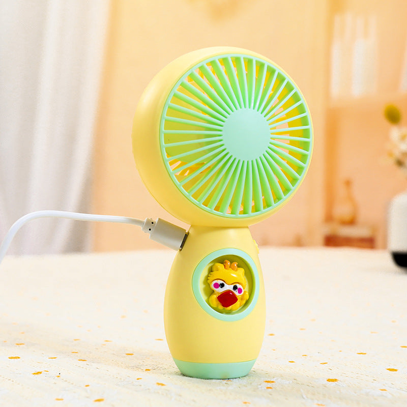 Ladies Portable Hand Fan with Creative Animal Design Bowlift