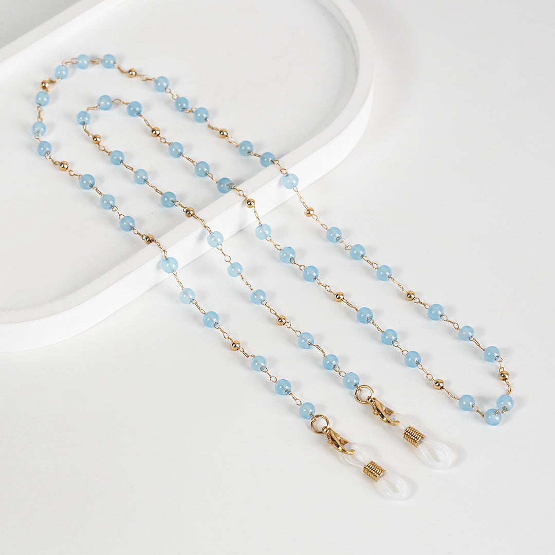 Beaded Eyewear Retainer Chain Bowlift