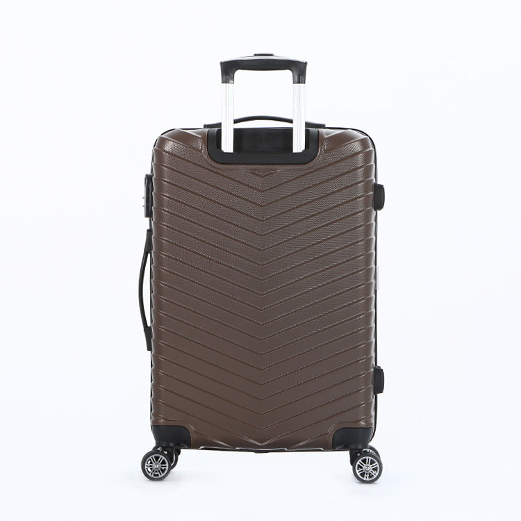 Unisex Chevron Patterned Hard Shell Travel Suitcase Bowlift