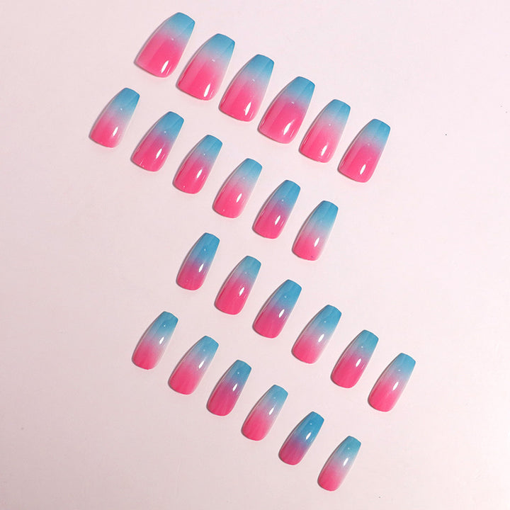 Gradient Press-On Nail Set Bowlift