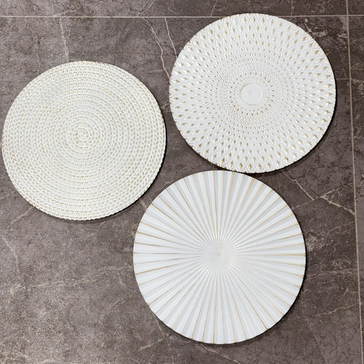 Decorative Embossed Placemats Set Bowlift
