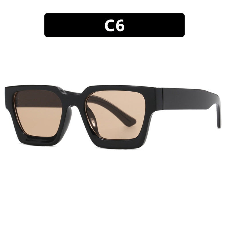 Women's fashionable square reading glasses with transparent frame construction Bowlift