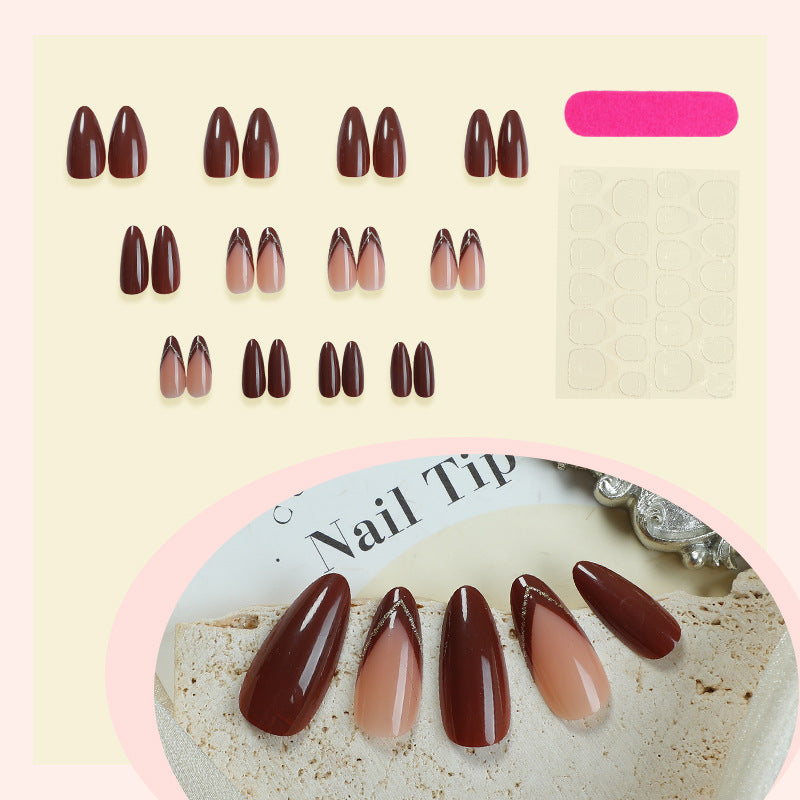 Elegant Press-On Nail Kit with Premium Glossy Finish Bowlift