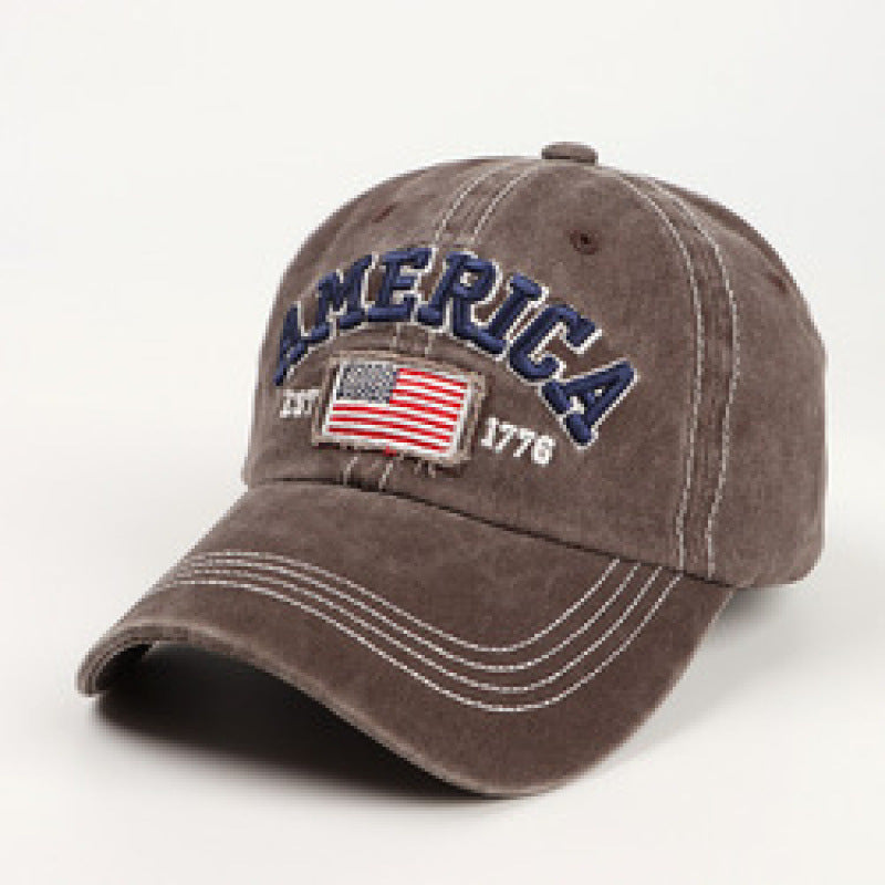 Men's Vintage-Inspired Embroidered Baseball Cap Bowlift
