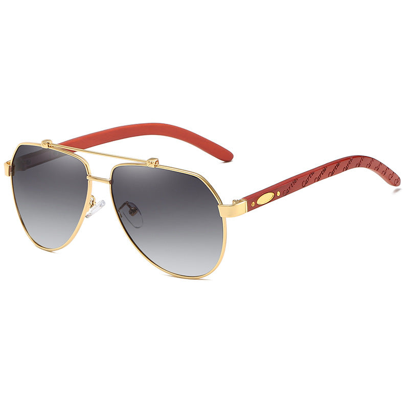 Women's pilot sunglasses with high-quality metal frame and flexible comfort temples Bowlift