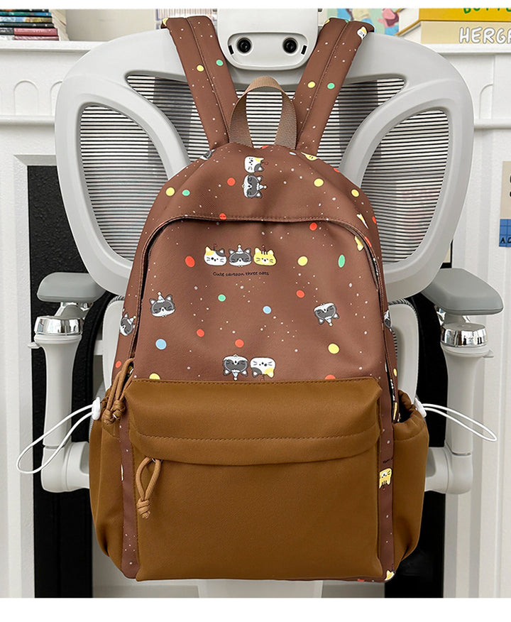 Cartoon Character Print Backpack Bowlift