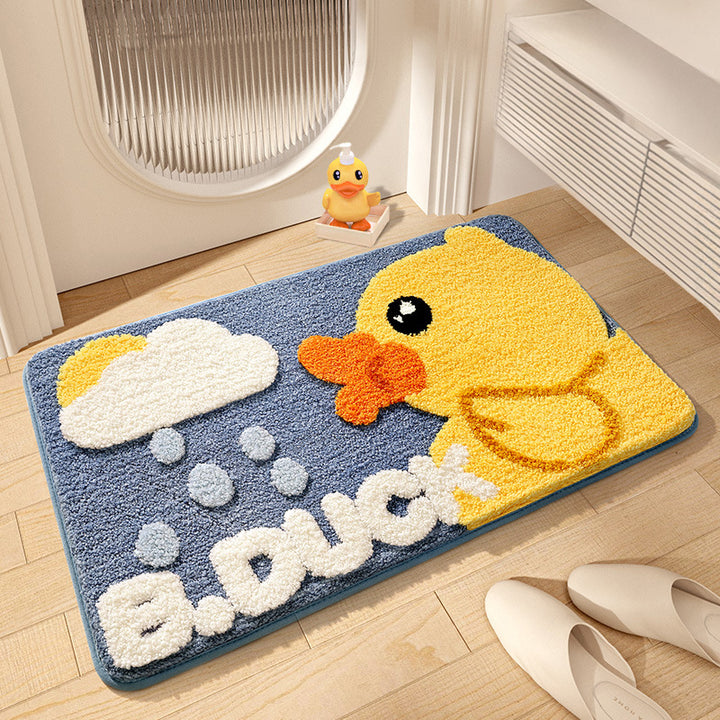 Cartoon Duck-Themed Bath Mat Bowlift