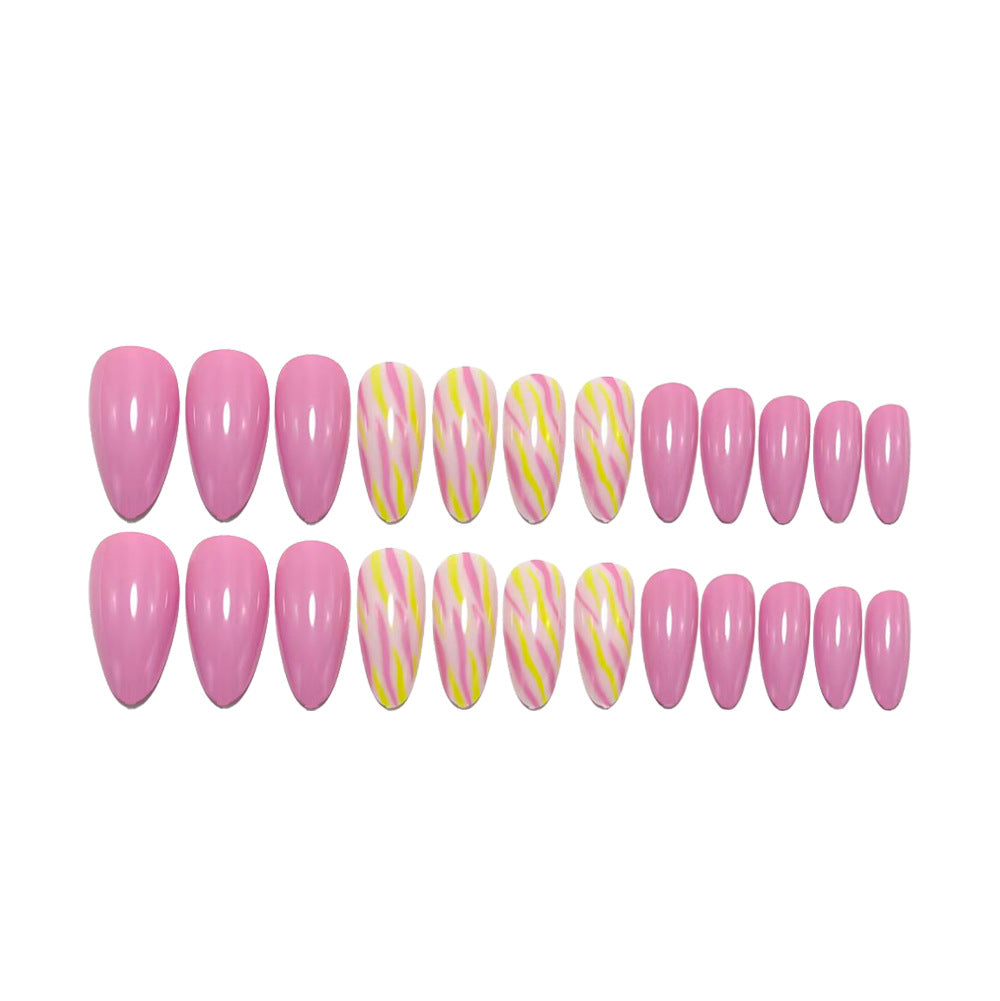 Acrylic nails with Creative Colorful Patterns Bowlift