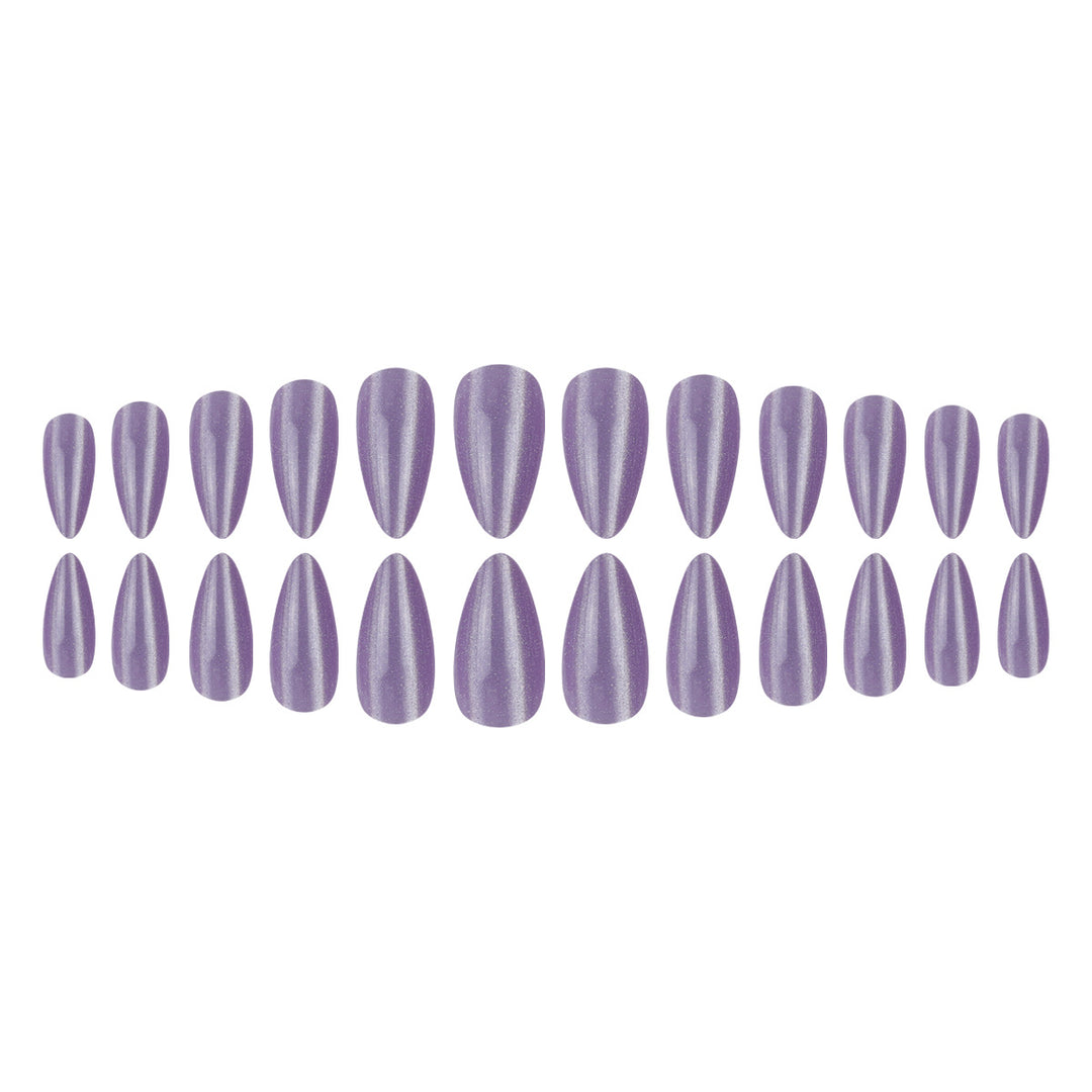 Long Glossy Stiletto Press-On Nails Bowlift