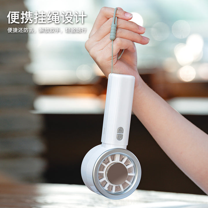 Women Portable Mini Cooling Fan with USB Connection and 5 Speeds Bowlift