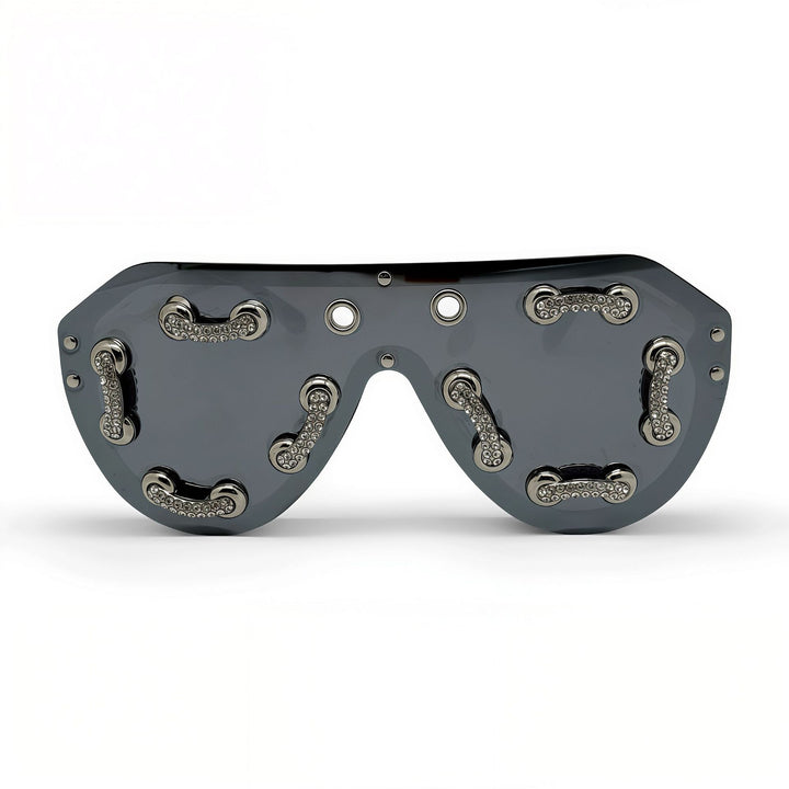 Women's extravagant designer sunglasses with sparkling accents Bowlift