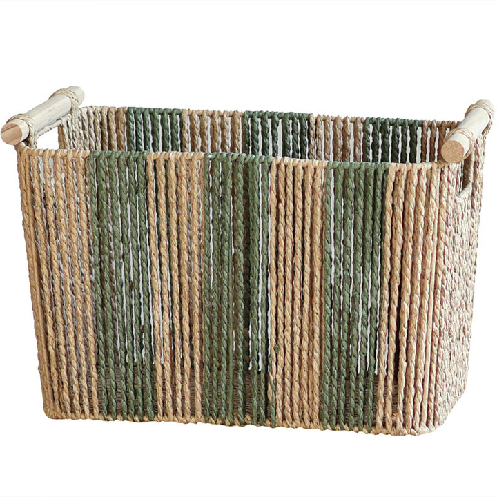 Handcrafted storage basket with natural fiber Bowlift