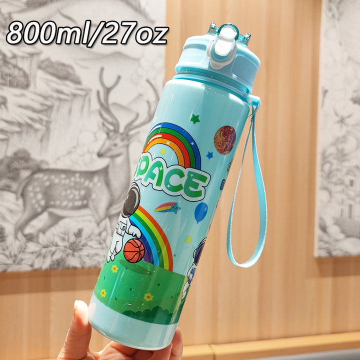 Ladies Fantasy Water Bottle with Practical Carry Strap Bowlift