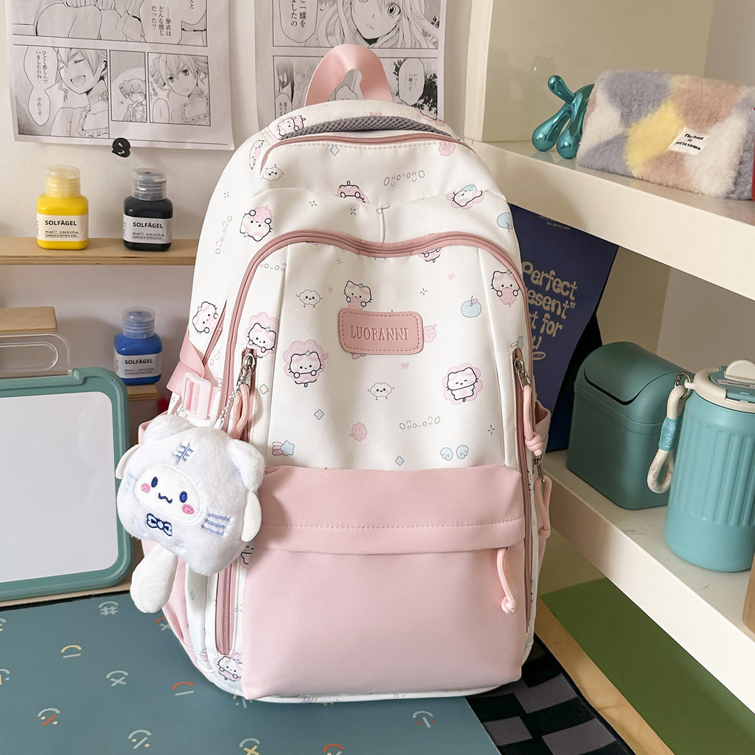 Cartoon-Inspired High-Capacity School Backpack