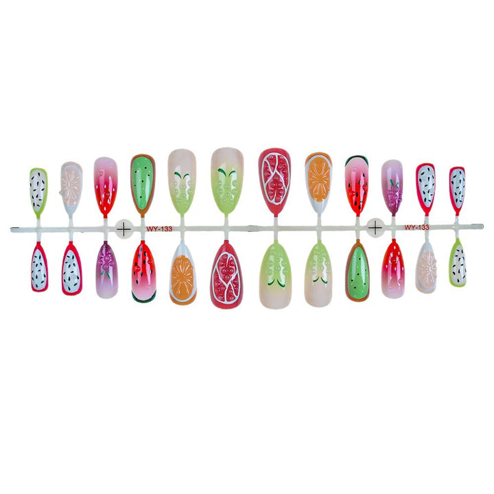 Fruit-Themed Press-On Nail Set Bowlift