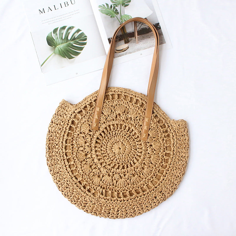 Round-woven beach bag Bowlift