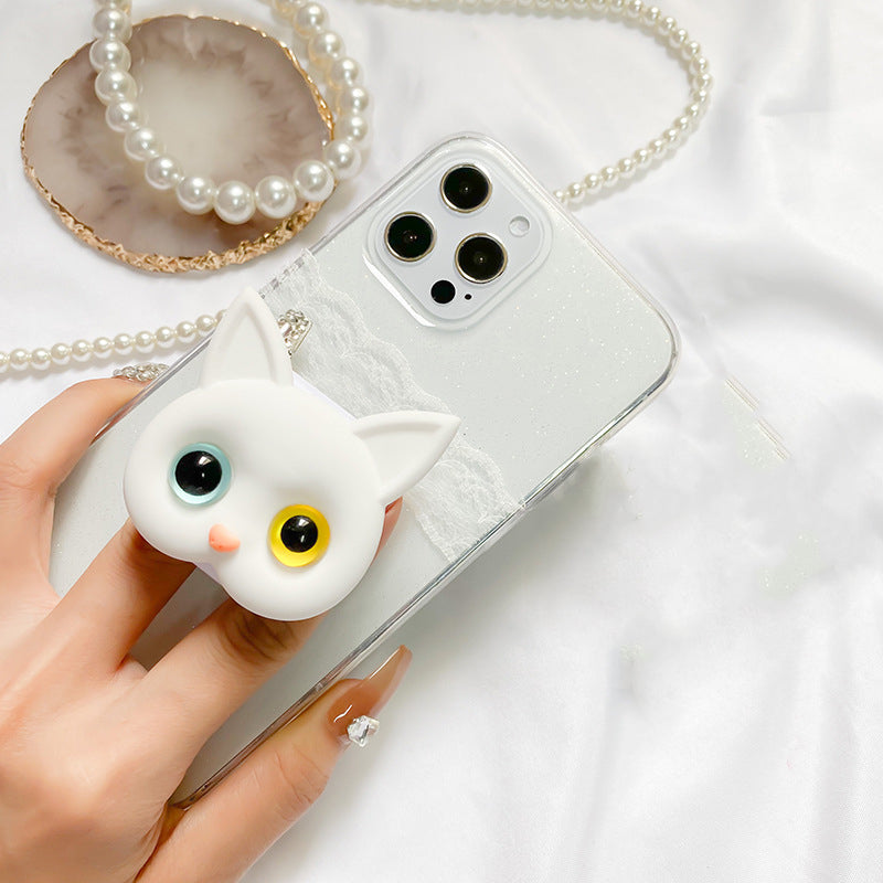 BowLift | 3D Cute Kitten Phone Holder with mini Mirror