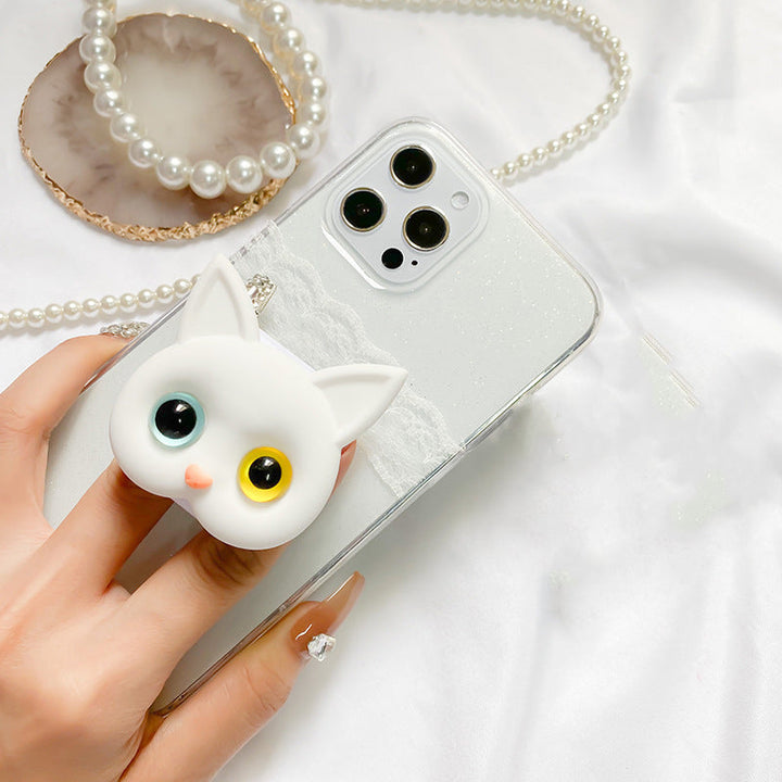 BowLift | 3D Cute Kitten Phone Holder with mini Mirror