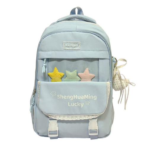 Playful Star-Embellished Backpack Bowlift