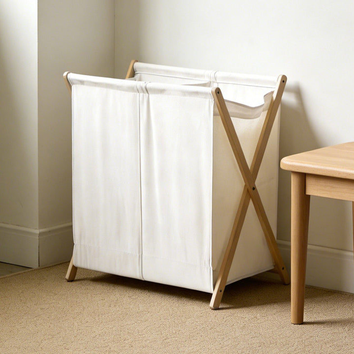 Laundry basket with practical folding mechanism Bowlift