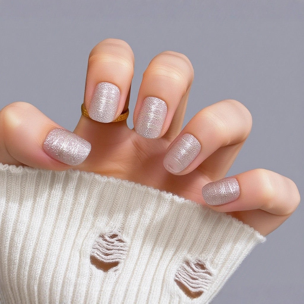 High-gloss artificial nails with rose effect Bowlift