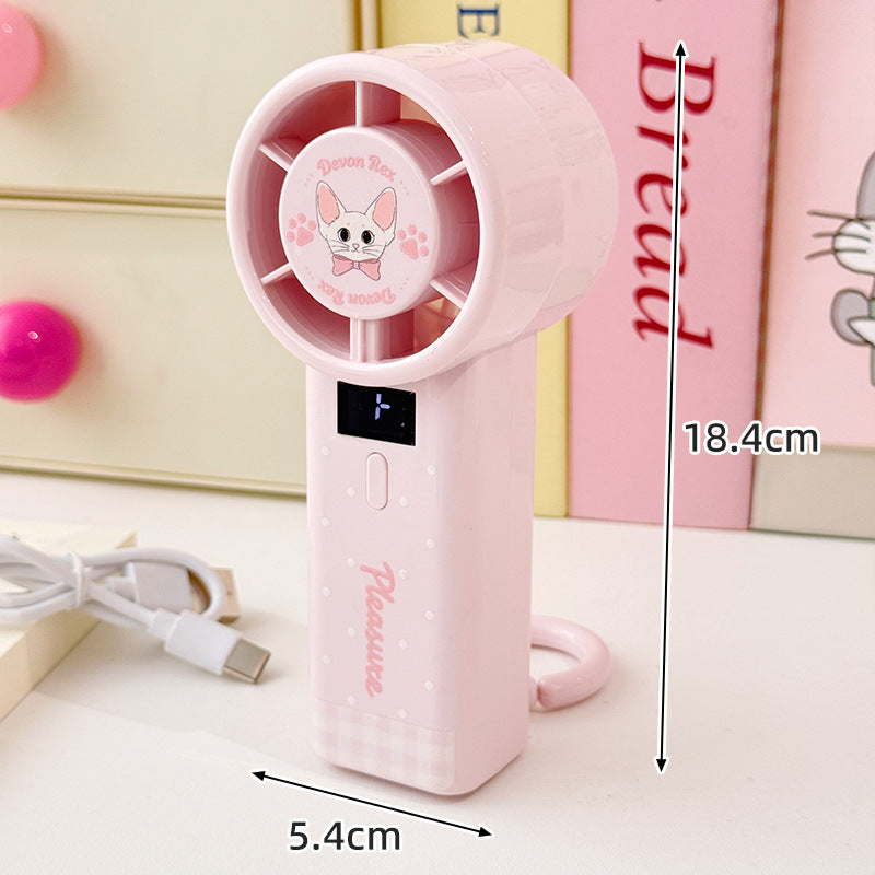 Penguin-Themed Handheld Fan Bowlift