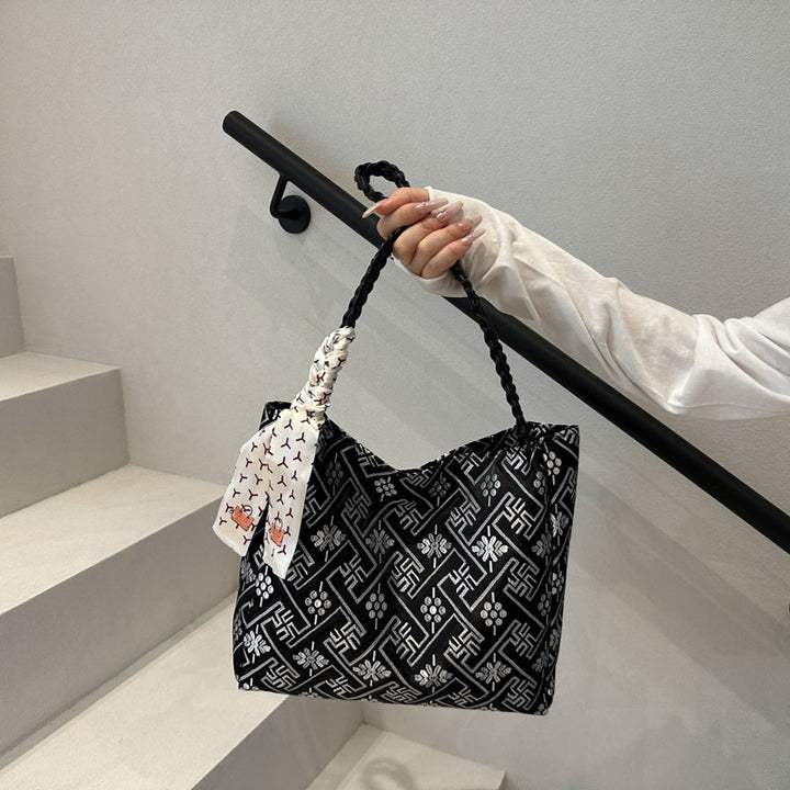 Elegant Patterned Tote Bag Bowlift