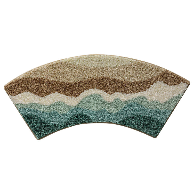 Floral Design Memory Foam Bath Mat Bowlift