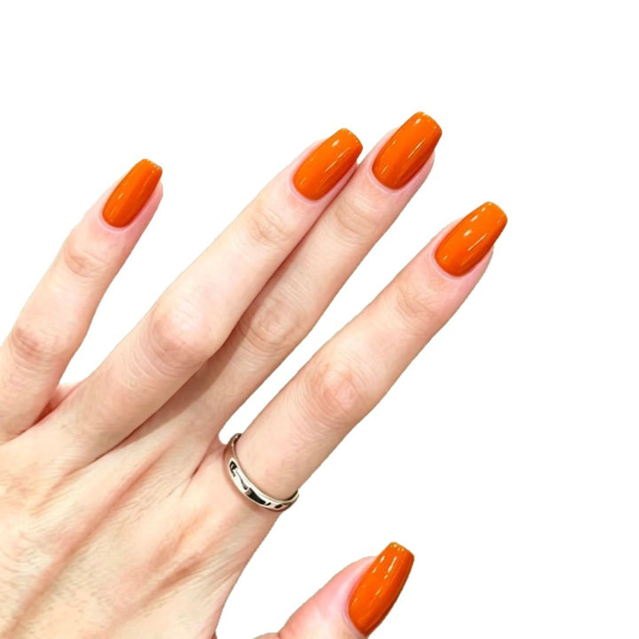 Glossy Press-On Nail Extensions Bowlift
