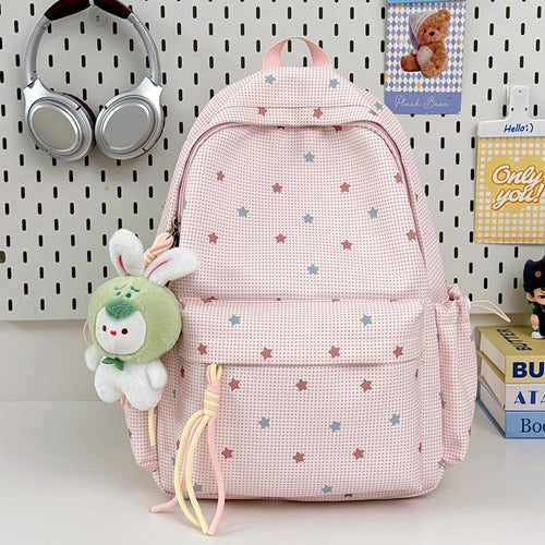 Playful Star Pattern Backpack