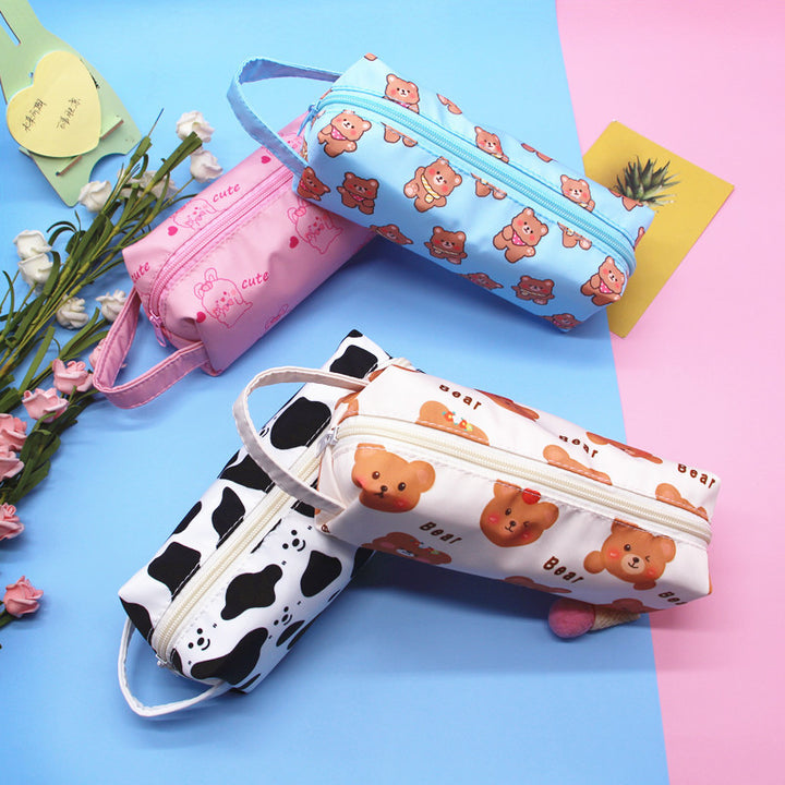 Cute Cartoon Print Pencil Case Bowlift