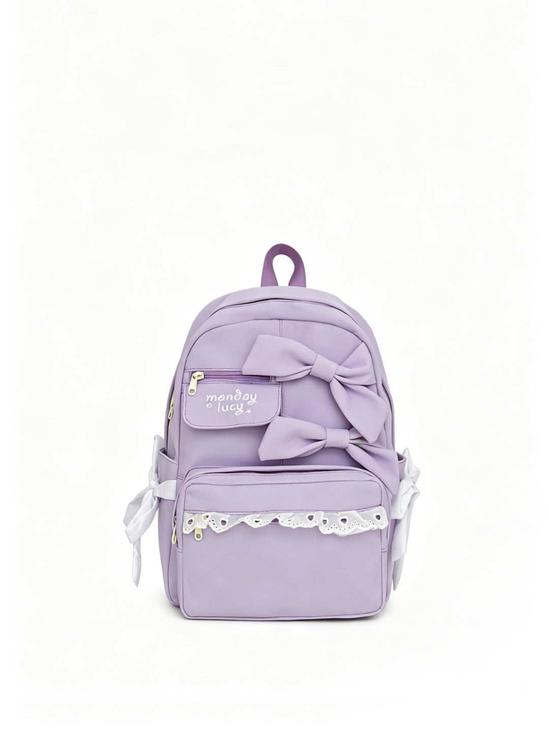 Cute Bow-Accent School Backpack Bowlift