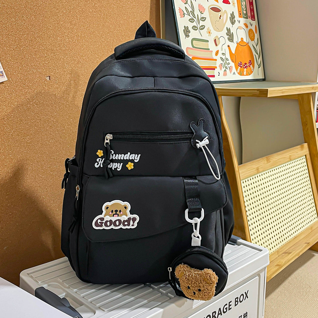 Cute Animal-Themed School Backpack Bowlift