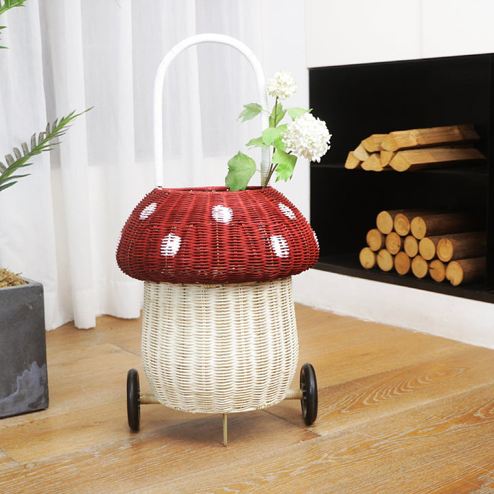 Decorative basket with wheels Bowlift