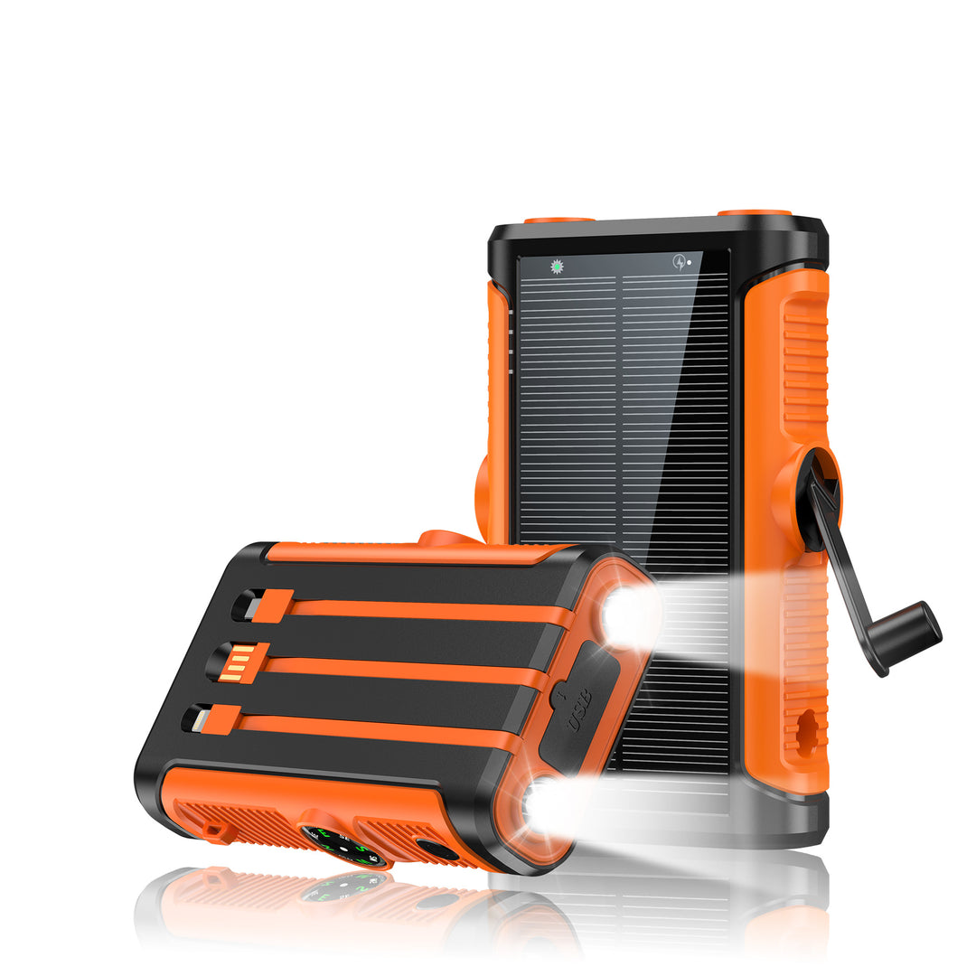 Multifunctional Solar Powerbank with Hand Crank Bowlift