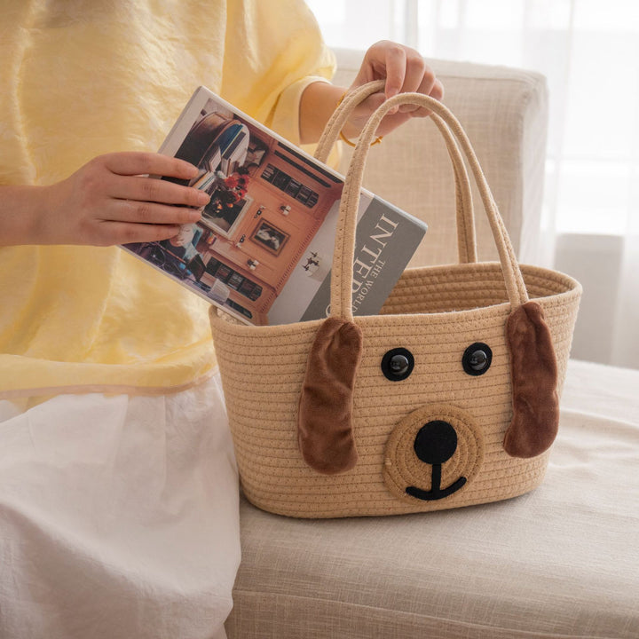 Stylish carrying basket with colorful handles Bowlift