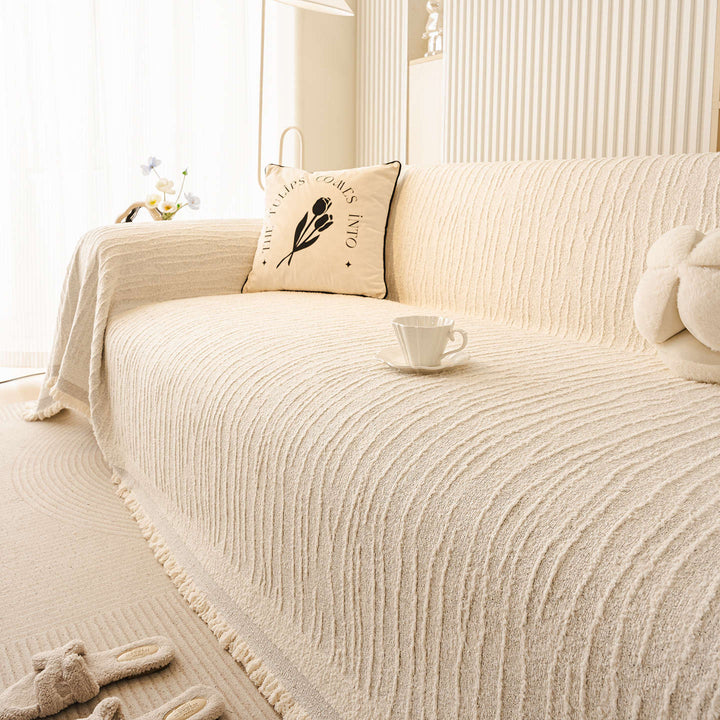Textured Decorative Sofa Throw Blanket
