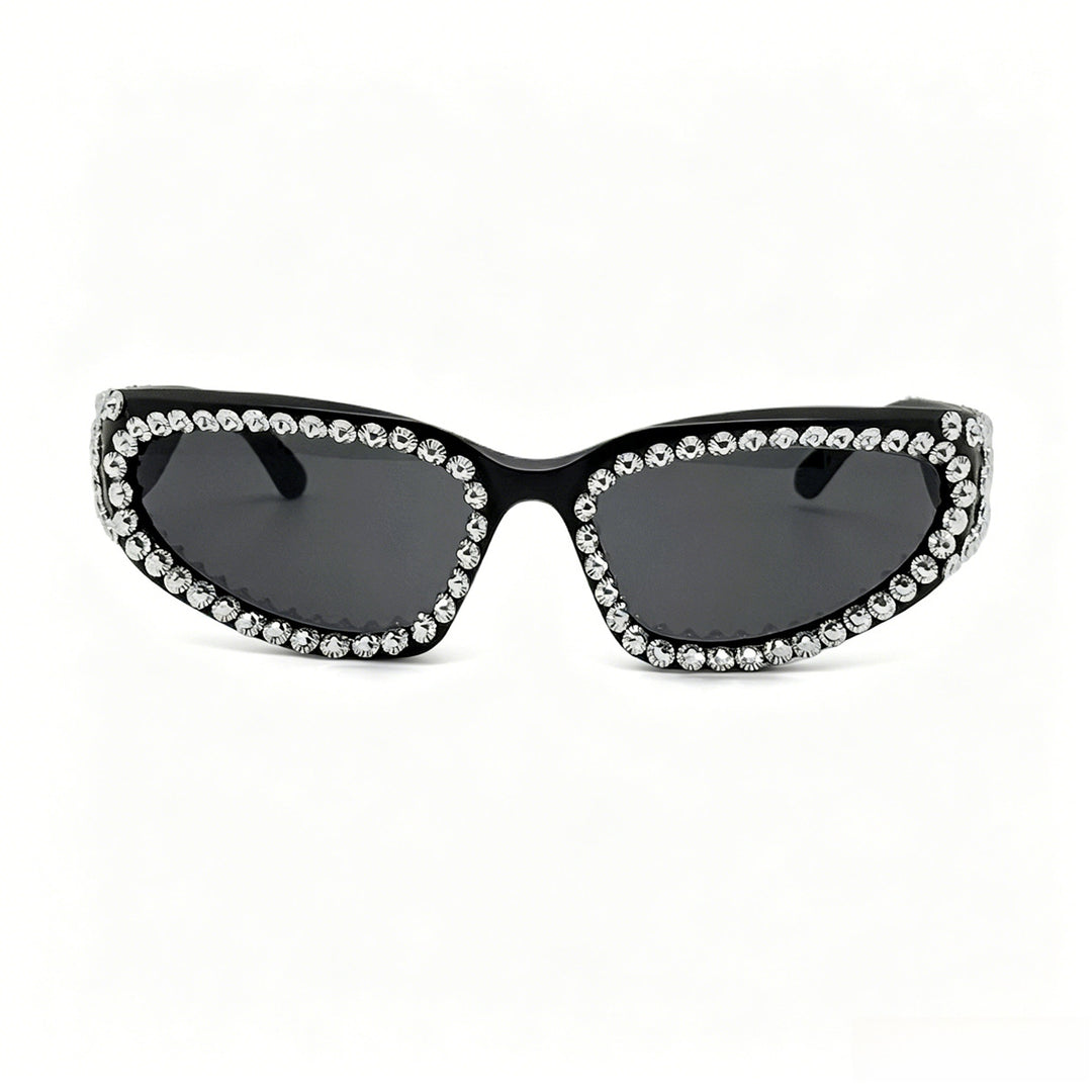 Women's Fashion Sunglasses with Luxurious Crystal Accents Bowlift