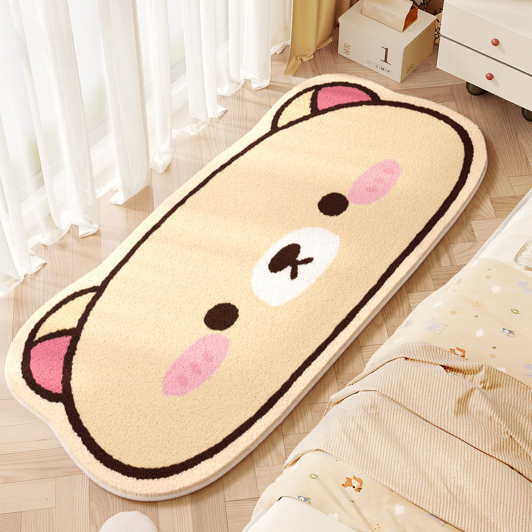 Cute Animals Theme Plush Bath Mat