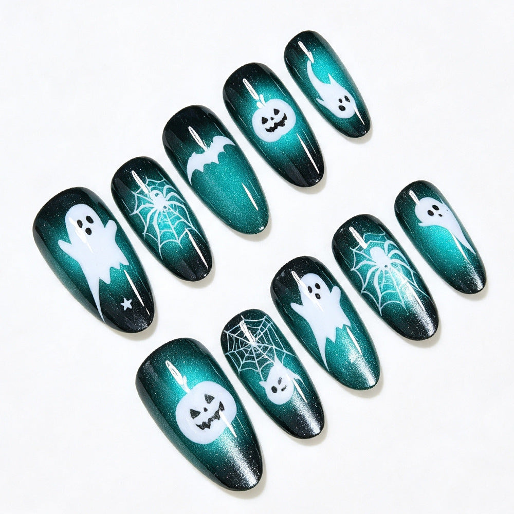 Halloween-Themed Press-On Nail Art Set Bowlift