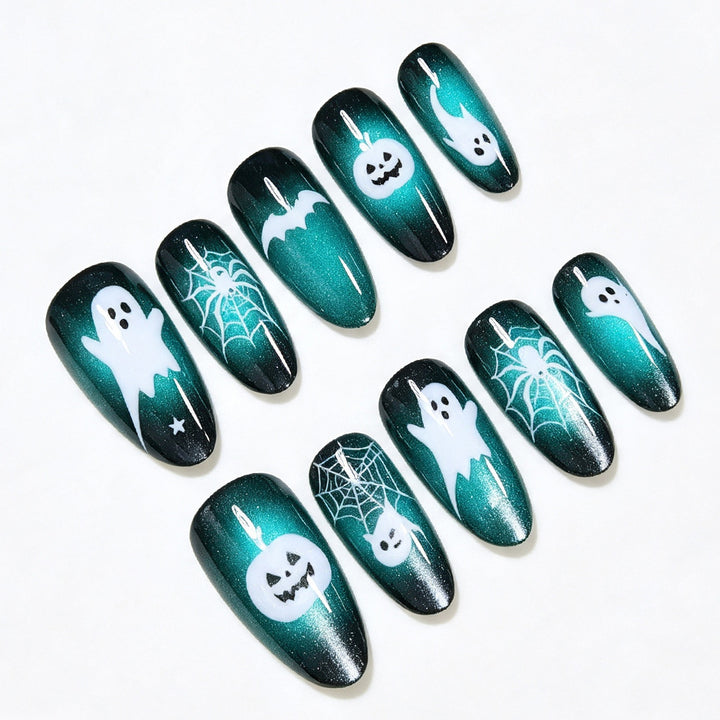 Halloween-Themed Press-On Nail Art Set Bowlift